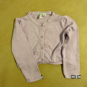 2T Janie and Jack purple cardigan